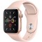 Apple Watch Series 5 GPS 40mm Gold Aluminum Case with Pink Sand Sport Band (MWV72RU) - фото 22228