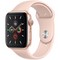 Apple Watch Series 5 GPS 44mm Gold Aluminum Case with Pink Sand Sport Band (MWVE2RU/A) - фото 22237