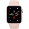 Apple Watch Series 5 GPS 44mm Gold Aluminum Case with Pink Sand Sport Band (MWVE2RU/A) - фото 22238