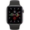 Apple Watch Series 5 GPS 44mm Space Gray Aluminum Case with Black Sport Band (MWVF2RU) - фото 22244