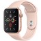 Apple Watch Series 5 GPS 44mm Gold Aluminum Case with Pink Sand Sport Band (MWVE2) - фото 22341