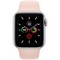 Apple Watch Series 5 Cellular 40mm Silver Aluminum Case with Pink Sand Sport Band - фото 22574