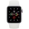 Apple Watch Series 5 GPS 40mm Silver Aluminum Case with White Sport Band (MWV62) - фото 22365