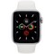 Apple Watch Series 5 GPS 44mm Silver Aluminum Case with White Sport Band (MWVD2) - фото 22389