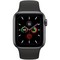 Apple Watch Series 5 GPS 40mm Space Gray Aluminum Case with Black Sport Band (MVW82) - фото 22412