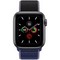 Apple Watch Series 5 Cellular 40mm Space Gray Aluminum Case with Midnight Blue Sport Loop - фото 22844