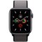 Apple Watch Series 5 Cellular 44mm Space Gray Aluminum Case with Anchor Gray Sport Loop - фото 22850