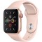 Apple Watch Series 5 Cellular 40mm Gold Aluminum Case with Pink Sand Sport Band - фото 22758