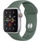 Apple Watch Series 5 Cellular 40mm Silver Aluminum Case with Pine Green Sport Band - фото 22773