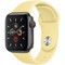 Apple Watch Series 5 Cellular 40mm Space Gray Aluminum Case with Lemon Cream Sport Band - фото 22789