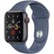 Apple Watch Series 5 Cellular 40mm Space Gray Aluminum Case with Alaskan Blue Sport Band - фото 22792