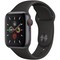 Apple Watch Series 5 Cellular 40mm Space Gray Aluminum Case with Black Sport Band - фото 22796