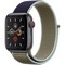 Apple Watch Series 5 Cellular 40mm Space Gray Aluminum Case with Khaki Sport Loop - фото 22839