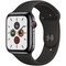 Apple Watch Series 5 Cellular 44mm Space Black Stainless Steel Case with Black Sport Band - фото 22893