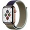 Apple Watch Series 5 Cellular 44mm Gold Stainless Steel Case with Khaki Sport Loop - фото 22945