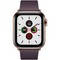 Apple Watch Series 5 Cellular 40mm Gold Stainless Steel Case with Aubergine Modern Buckle - фото 22961