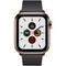 Apple Watch Series 5 Cellular 40mm Gold Stainless Steel Case with Black Modern Buckle - фото 22967