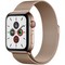 Apple Watch Series 5 Cellular 44mm Gold Stainless Steel Case with Gold Milanese Loop - фото 23008