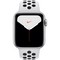 Apple Watch Nike Series 5 GPS 40mm Silver Aluminum Case with Pure Platinum/Black Nike Sport Band (MX3R2) - фото 23054