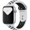 Apple Watch Nike Series 5 GPS 44mm Silver Aluminum Case with Pure Platinum/Black Nike Sport Band MX3V2RU - фото 23035