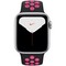 Apple Watch Nike Series 5 Cellular 40mm Silver Aluminum Case with Black/Pink Blast Nike Sport Band - фото 23168