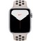 Apple Watch Nike Series 5 Cellular 44mm Silver Aluminum Case with Desert Sand/Black Nike Sport Band - фото 23180