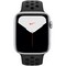 Apple Watch Nike Series 5 GPS 44mm Silver Aluminum Case with Anthracite/Black Nike Sport Band - фото 23072