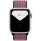 Apple Watch Nike Series 5 Cellular 40mm Silver Aluminum Case with Pink Blast/True Berry Nike Sport Loop - фото 23228