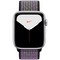 Apple Watch Nike Series 5 Cellular 44mm Silver Aluminum Case with Desert Sand/Volt Nike Sport Loop - фото 23240