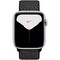 Apple Watch Nike Series 5 Cellular 44mm Silver Aluminum Case with Black Nike Sport Loop - фото 23252