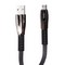 Дата-кабель USB Hoco U70 Splendor charging data cable for MicroUSB (1.2м) (2.4A) Темно-серый - фото 55974