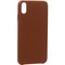 Чехол-накладка кожаная Leather Case для iPhone XS Max (6.5") Saddle Brown Светло-коричневый - фото 26745