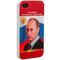 Чехол-накладка UV-print для iPhone 4S/ 4 пластик белый глянцевый (тренд) Владимир Путин тип 3 - фото 29341