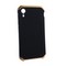 Чехол-накладка противоударный (AL&Pl) для Apple iPhone XR (6.1") Solace Черный (золотистый ободок) - фото 29844