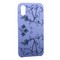 Чехол-накладка силиконовый Silicone Cover для iPhone XS/ X (5.8") Узор Сиреневый - фото 30851