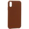 Чехол-накладка кожаная Leather Case для iPhone XR (6.1") Saddle Brown Светло-коричневый - фото 31041