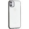 Чехол-накладка силиконовый X-Level для iPhone 11 (6.1") Черный глянцевый борт - фото 31329