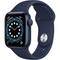 Apple Watch Series 6 GPS 40mm Blue Aluminum Case with Deep Navy Sport Band (синий/темный ультрамарин) - фото 38514