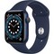 Apple Watch Series 6 GPS 44mm Blue Aluminum Case with Deep Navy Sport Band (синий/темный ультрамарин) (M00J3RU) - фото 31955