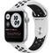 Apple Watch Nike Series 6 GPS 44mm (серебристый/чистая платина/черный) Nike Sport Band - фото 38499