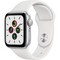 Apple Watch SE 40mm Silver Aluminum Case with White Sport Band - фото 42135