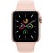 Apple Watch SE 40mm Gold Aluminum Case with Pink Sand Sport Band - фото 42139