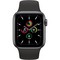 Apple Watch SE 40mm Space Gray Aluminum Case with Black Sport Band (MYDP2RU) - фото 32468