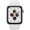 Apple Watch SE 44mm Silver Aluminum Case with White Sport Band - фото 42145