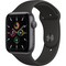 Apple Watch SE 44mm Space Gray Aluminum Case with Black Sport Band - фото 42150
