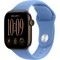 Apple Watch Series 12 42mm GPS Dark Bronze Aluminum Case with Wildflower Blue Sport Band SM/ML - фото 105072