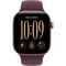 Apple Watch Series 12 42mm GPS Light Gold Aluminum Case with Burgundy Sport Band SM/ML - фото 105106