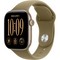 Apple Watch Series 12 42mm GPS Light Gold Aluminum Case with Olive Sport Band SM/ML - фото 105107