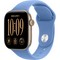 Apple Watch Series 12 42mm GPS Light Gold Aluminum Case with Wildflower Blue Sport Band SM/ML - фото 105111