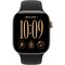 Apple Watch Series 12 42mm GPS Light Gold Aluminum Case with Black Sport Band SM/ML - фото 105116